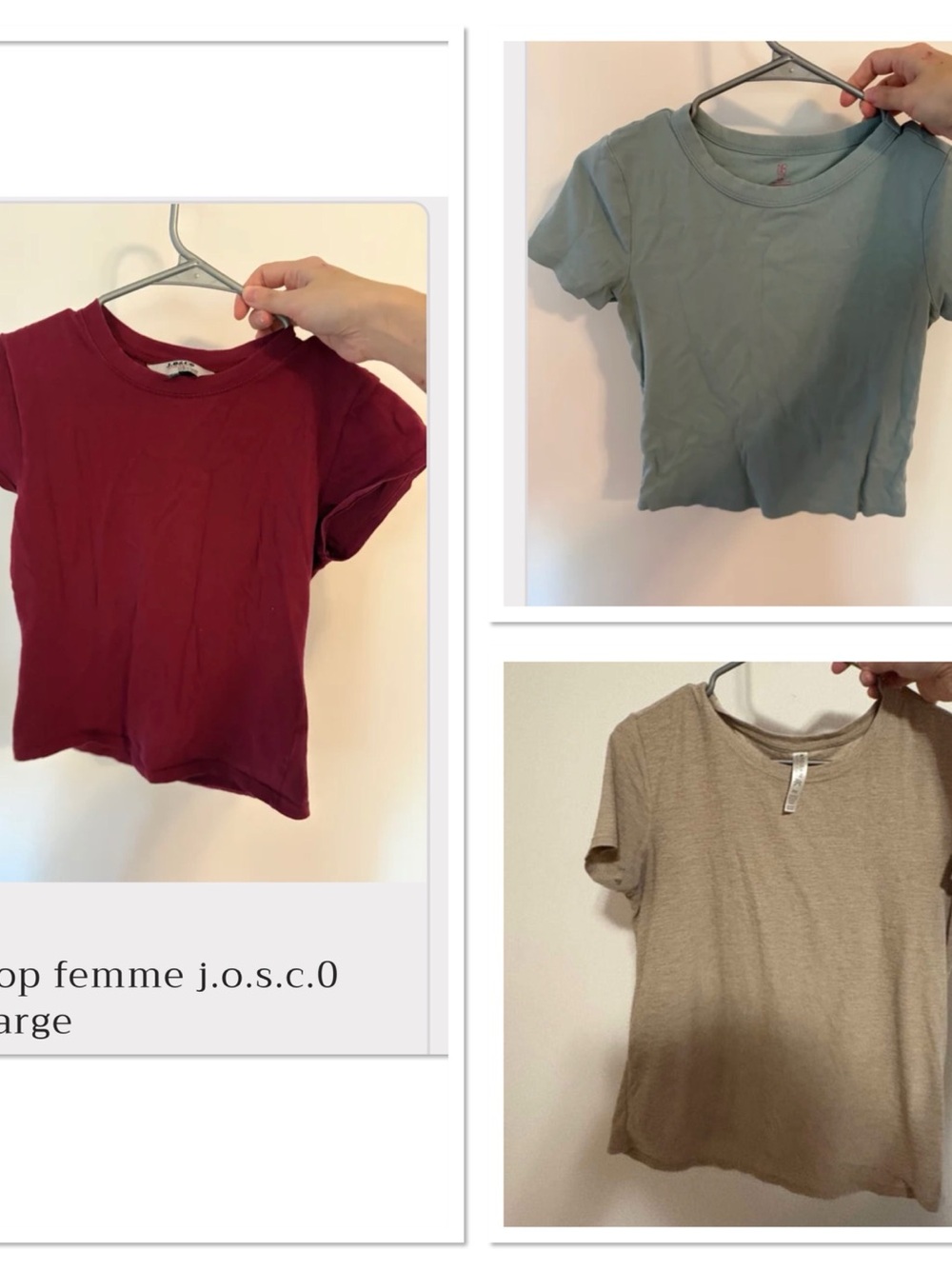 3 Women's Short Sleeve Crew Neck Tee and top
